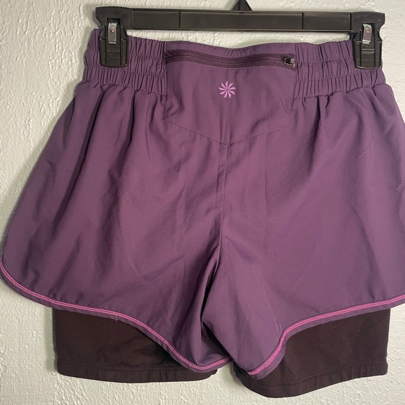 Athleta Double Layer Compression Athletic Biker Shorts Size XXS - Picture 3 of 3
